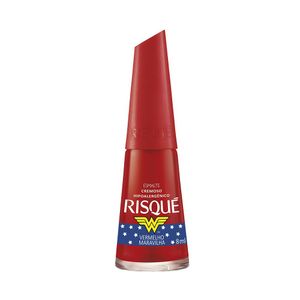 Esmalte Risqué Mulher Maravilha Vermelho Maravilha