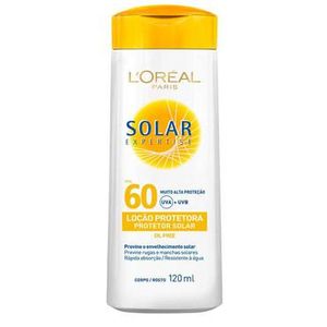 Protetor Solar L Oréal Solar Expertise Fps 60 Loção Oil Free Protetor Solar LOréal Solar Expertise
