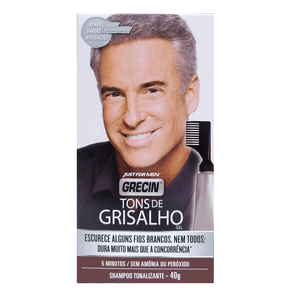 Shampoo Tonalizante Grecin Tons De Grisalho 40G
