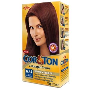 Tintura Cor E Ton 6.54 Acaju Acobreado