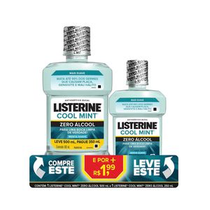 Antisséptico Bucal Listerine Zero 500Ml+250Ml