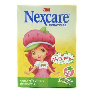 Curativos Nexcare Moranguinho Com 25 Unidades