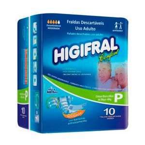 Fralda Higifral Confort P 10 Unidades