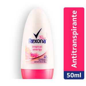Antitranspirante Roll-On Tropical Energy Rexona Teens 50Ml