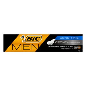 Creme De Barbear Sensitive Bic Men Caixa 65G