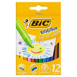 Giz De Colorir Bic Evolution 12 Unidades
