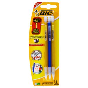 Lapiseira Recarregável Colorida 0,5mm Bic Shimmers 2 Unidades Grátis 1 Lapiseira