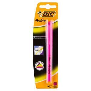 Marcador De Texto Fluorescente Rosa Bic Marking