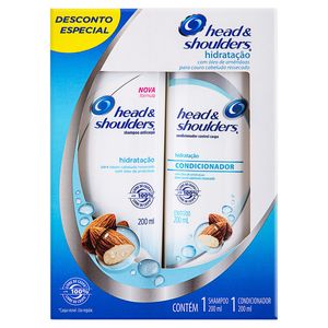 Kit Shampoo + Condicionador Anticaspa Head E Shoulders Hidratação 200Ml Cada