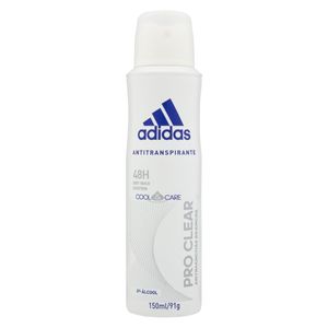 Antitranspirante Aerossol Pro Clear Feminino Adidas Cool E Care 150Ml