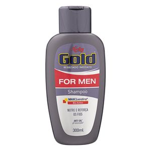Shampoo Niely Gold For Men Frasco 300Ml