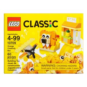 Brinquedo De Montar Caixa De Criatividade Laranja Lego Classic 60 Peças