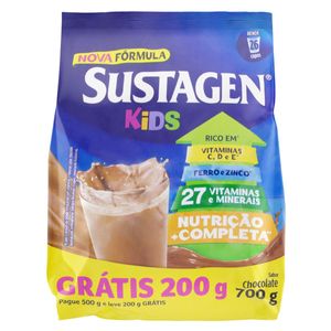 Pó Para Preparo De Bebida Chocolate Sustagen Kids Pacote Leve 700G Pague 500G