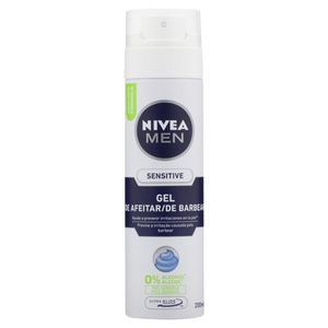Gel De Barbear Sensitive Nivea Men Frasco 200Ml