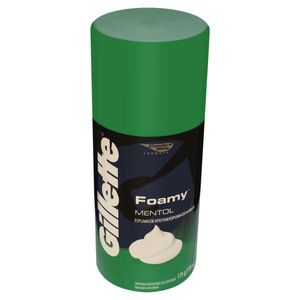 Espuma de Barbear Mentol Gillette Foamy 175g