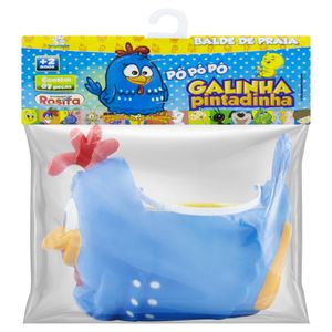 Balde De Praia Galinha Pintadinha Brinquedos Rosita 7 Peças