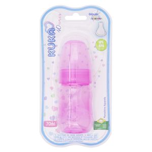 Mamadeira Rosa Aquarela 70ml Kuka