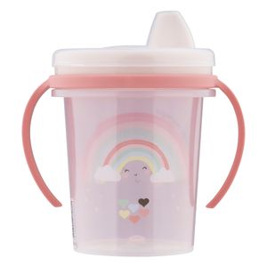 Caneca Plástica Arco-Íris 330ml Plasútil Decora Trio