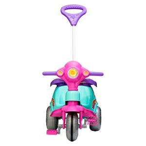 Triciclo Com Pedal Rosa Calesita Velocita