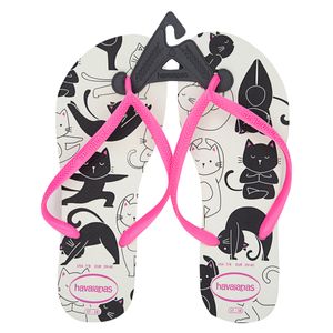 Sandália Branca e Maravilha Slim Pets Havaianas nº 37/38