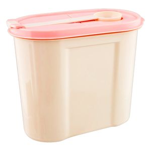 Porta-Café com Colher Rosa Quartzo 1,6l Plasútil