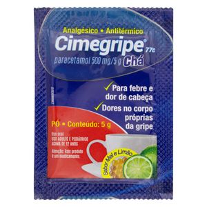 Cimegripe 500Mg/5G Mel E Limão Cimed Envelope 5G