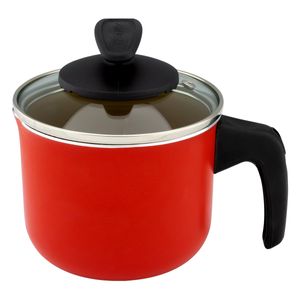 Leiteira Antiaderente Com Tampa De Vidro 1,1L Fortaleza Artistic