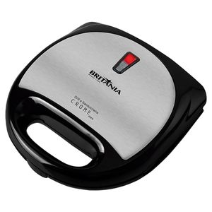 Grill E Sanduicheira Elétrica Preta Crome Inox Britânia 127V