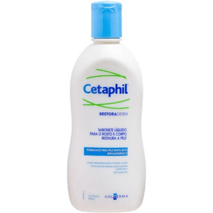 Cetaphil Restoraderm Sabonete Líquido Galderma Com 295Ml Para Pele Muito Seca