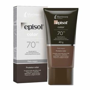 Protetor Solar Episol Color Pele Negra Fps70 40G