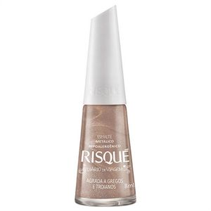 Esmalte Risqué Metálico Agrada Gregos E Troianos 8Ml