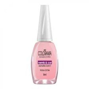 Esmalte Colorama Verniz E Cor Rosa Cetim 8M L