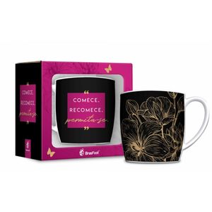 Caneca Porcelana Comece Recomece 5764