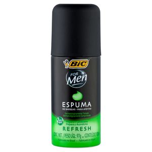 Espuma De Barbear 2 Em 1 Refresh Bic For Men 100Ml