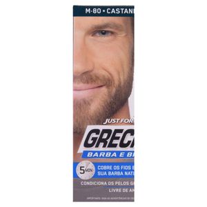 Kit Color Gel Barba E Bigode M-80 Castanho Claro Grecin 5