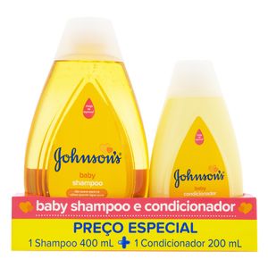 Johnsons Baby Kit Shampoo 400Ml + Condicionador 200Ml Com Preco Especial 600 Ml