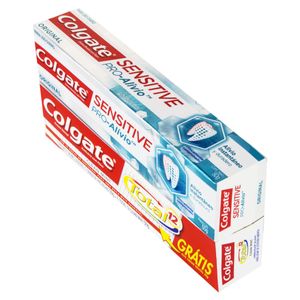 Colgate Kit 1 Creme De Sensitive Pro Alivio 50G Gratis 1 Creme De Total12 Clean Mint 50 G
