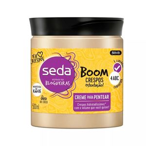 Seda Creme Pentear Creme Sem Enxague Boom Crespos Ostentacao 500 Ml
