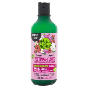 Salon Line Condicionador Festival Das Flores Hibisco Flor De Lotus E Jasmim Maria Natur 350 Ml