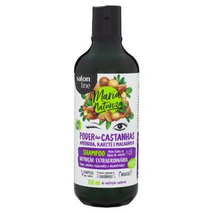 Salon Line Shampoo Poder Das Castanhas Amendoa Karite E Macadamia Maria Natureza 350 Ml