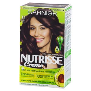 Nutrisse Kit Creme Coloracao Renovacao 52 Castanho Claro Irisado Acaju Marrom Ivete 125 G