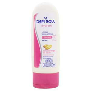 Depi Roll Hydrate Locao Depilatoria Corpo Manteiga De Cacau 120 Ml