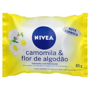 Nivea Sabonete Hidratante Camomila E Flor De Algodao 85 G