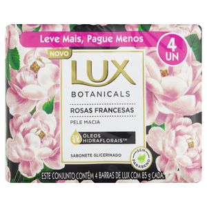 Lux Botanicals Kit 4 Sabonetes Em Barra Rosas Francesas 85G Cada 340 G