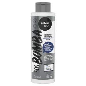 Salon Line Shampoo Men Sos Bomba De Vitaminas Cabelo E Barba 300 Ml