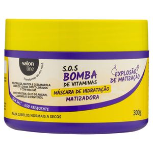 Salon Line Mascara Capilar De Hidratacao Sos Bomba De Vitaminas Matizadora 500 G