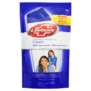 Lifebuoy Sabonete Liquido Para As Maos Refil Cream 200 Ml