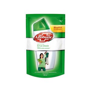 LIFEBUOY SABONETE LIQUIDO PARA AS MAOS REFIL ERVA DOCE 200 ML