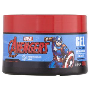 Impala Gel Fixador Cabelo Infantil Avengers Capitao America 250 G
