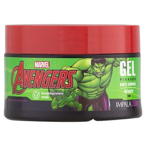 Impala Gel Fixador Cabelo Infantil Avengers Hulk 250 G